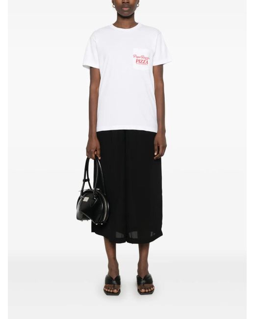 Local Authority White Slogan-Print T-Shirt