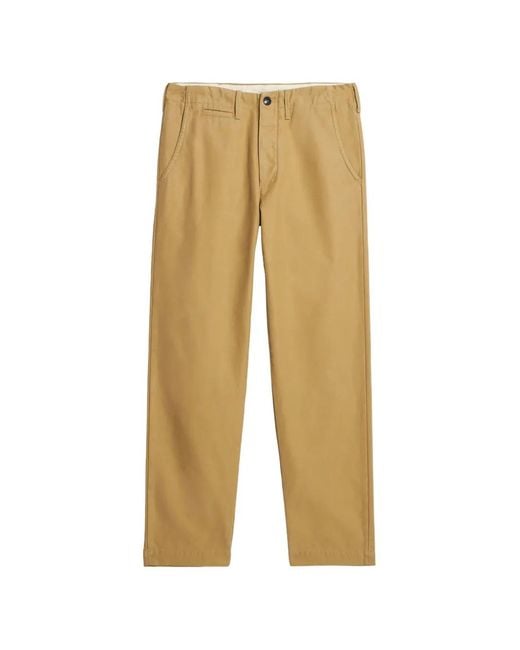 Fortela Natural Cotton Button Fastening Chino Trousers for men