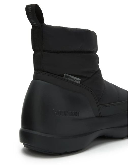 Moon Boot Black Mezzaluna Snow Boots