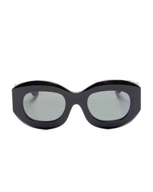 Thierry Lasry Black Lunettes De Soleil Trophy À Monture Ovale