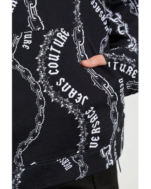Versace Jeans Couture Black Logo Sweatshirt for men