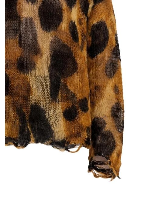R13 Brown Pull À Effet Usé