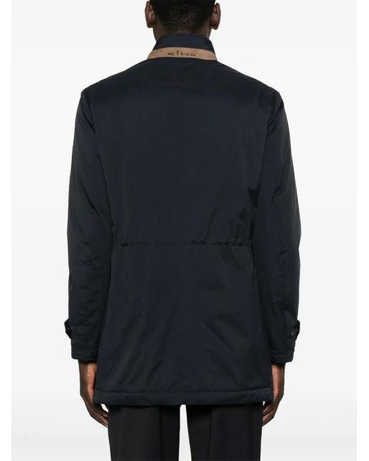 Kiton Blue Lightweight Padded Jacket for men
