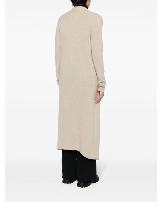 Longline cashmere coat di Frenckenberger in Natural