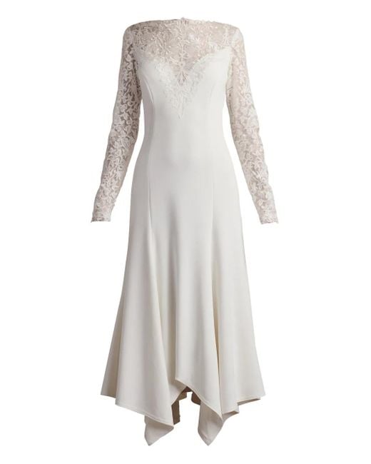 Tadashi Shoji Women's White Marzia Illusion Lace Long-Sleeve Dress -  www.rajagirimanappuram.com