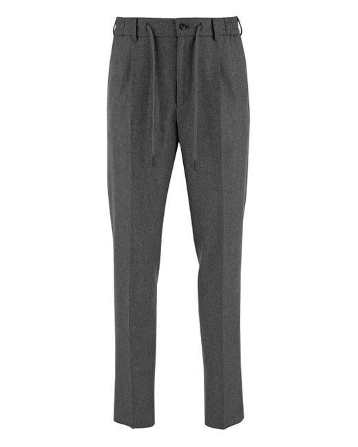 Tagliatore Gray Drawstring Trousers for men