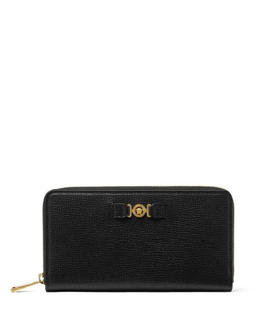 Versace Black Medusa Biggie Long Wallet for men