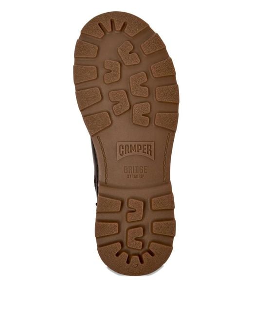 Camper Brown Brutus+ Lace-Up Leather Boots for men