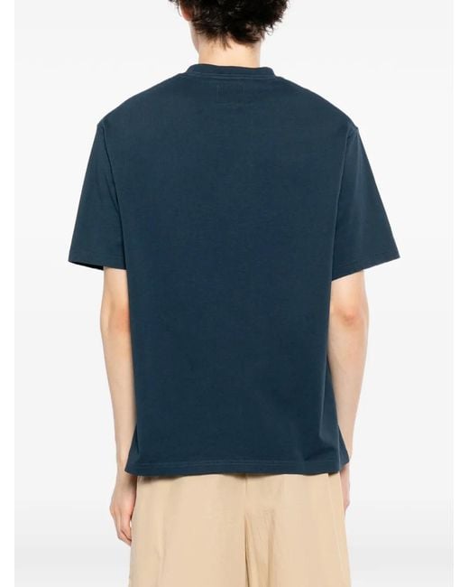 SPORT b. by agnès b. Blue Climbing Flower T-Shirt for men