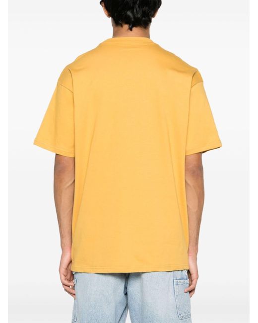 Carhartt Orange Gummy-print Cotton T-shirt for men