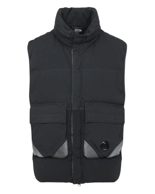 C P Company Gesteppte Weste in Black für Herren