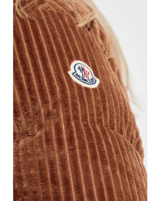 Jackets > down jackets Moncler en coloris Brown