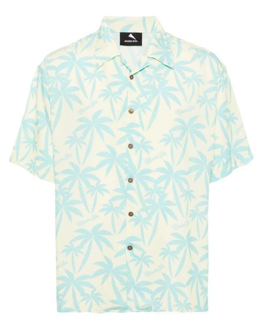 Mauna Kea Green Palm Tree-print Shirt for men