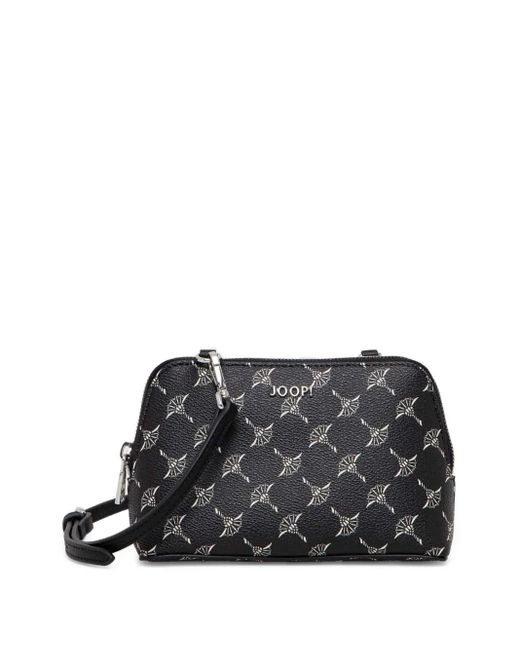 Joop! フローラル サッチェルバッグ Black