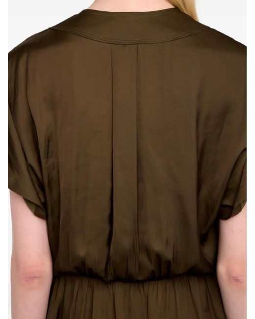 Abito Midi Riaz Con Scollo A V di Zadig & Voltaire in Brown