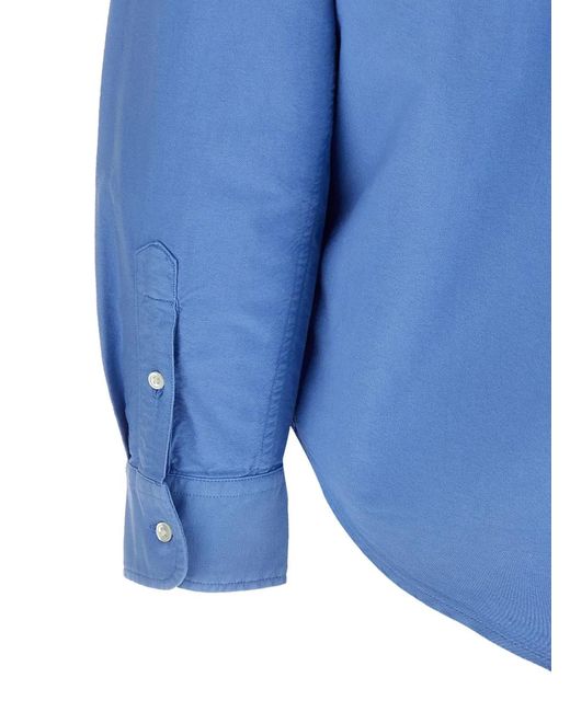 Polo Ralph Lauren Blue Logo Embroidery Shirt