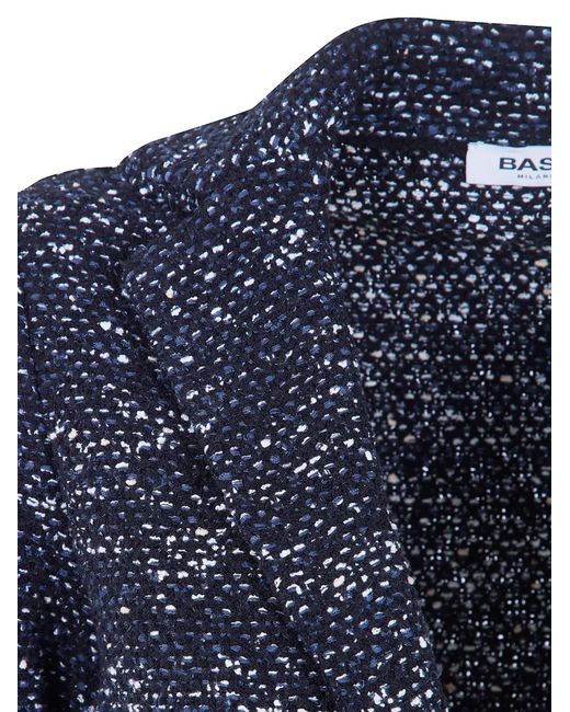 Base London Blue Button Jacket
