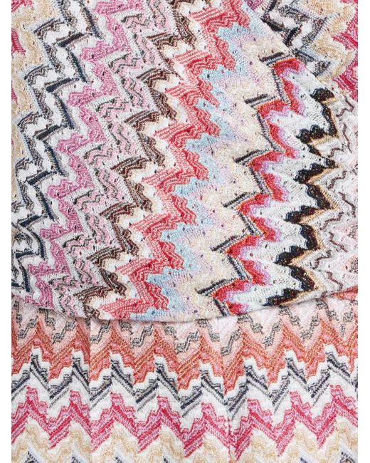 Missoni Pink Zig Zag-Pattern Jumpsuit