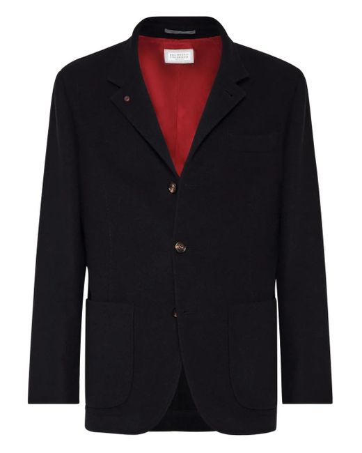 Blazer de cachemira Brunello Cucinelli de hombre de color Black