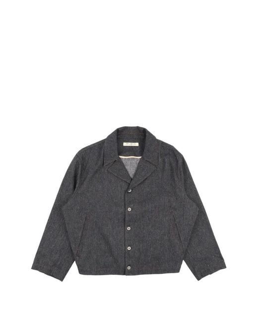 AVIVA JIFEI XUE Gray Soft Denim Jacket