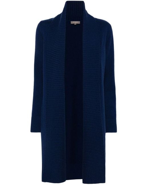 N.Peal Cashmere Blue Abbey Cashmere Cardi-coat