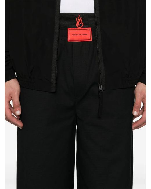 Vision Of Super Embroidered-flames trousers in Black für Herren