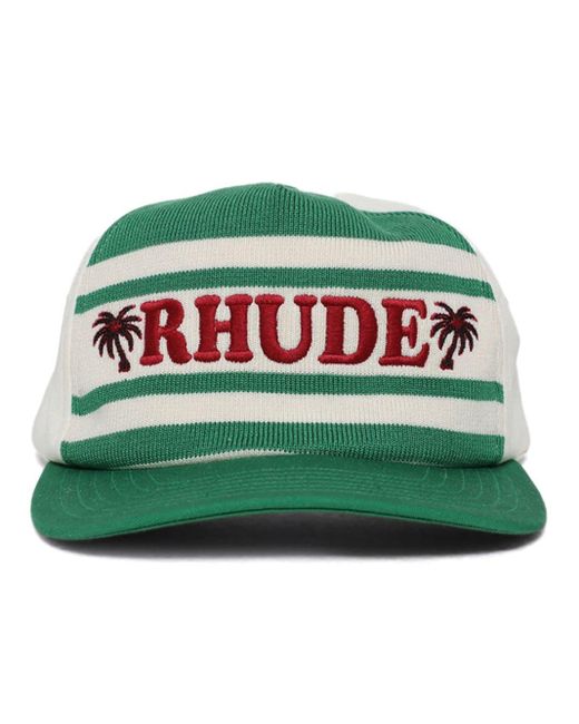 Rhude Green Beach Club Embroidered Cap for men