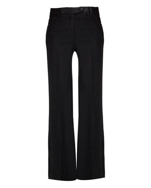 True Royal Black High-Waisted Trousers