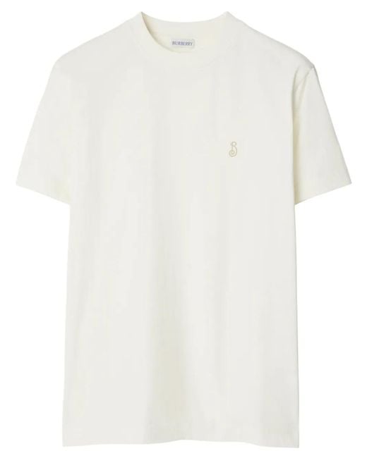 Burberry White T-Shirts And Polos for men