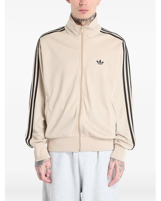 Adidas Gestreept Trainingsjack in het Natural voor heren