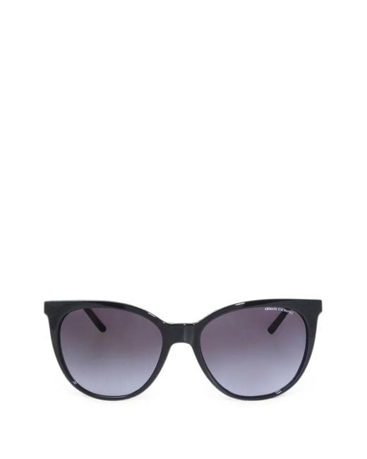 ARMANI EXCHANGE Black Cat-Eye Frame Sunglasses