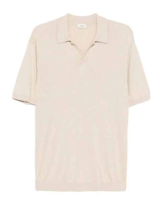 L'Estrange Gebreid Poloshirt in het White voor heren