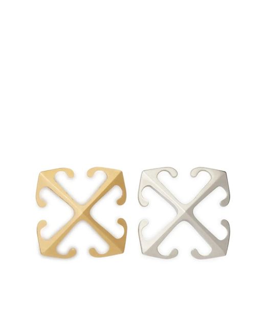 Off-White c/o Virgil Abloh アローロゴ イヤリング White