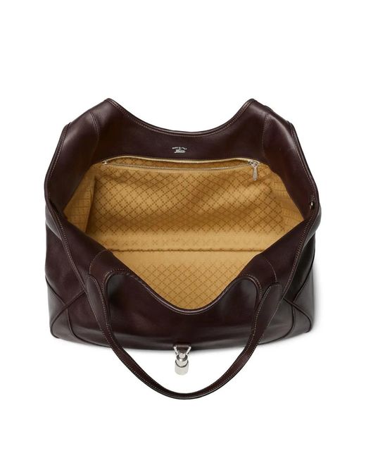 Gucci Brown Medium Mercato Piston-Closure Tote Bag