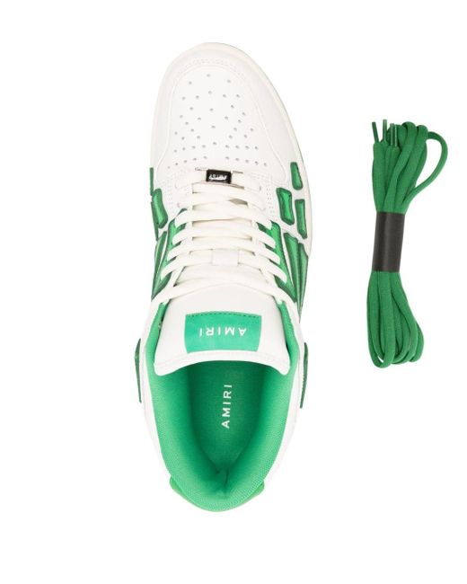 Amiri Chunky Skeleton Low Top Sneaker In Green for men