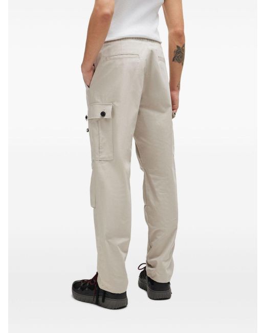 Pantalon droit à poches cargo HUGO pour homme en coloris Natural