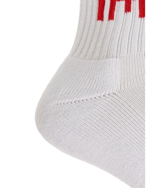 Rhude White Socks With Logo for men