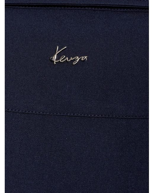 KENZO Blue Chemise Boutonnée À Poche À Rabat