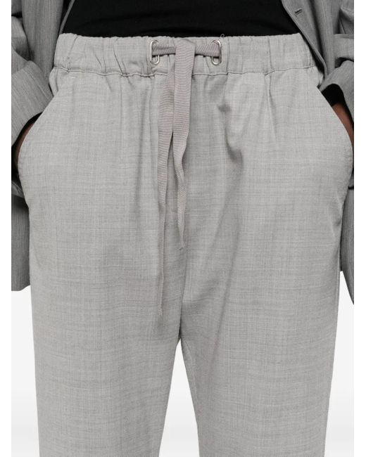 Marc O' Polo Gray Drawstring-Waist Trousers