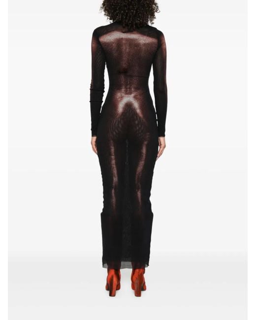 Jean Paul Gaultier Black Body Dust" Print Dress