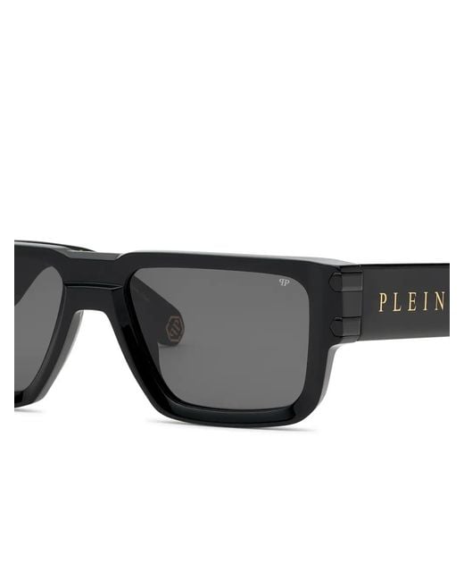 Philipp Plein Black Plein Eagle Rectangular-Frame Sunglasses for men