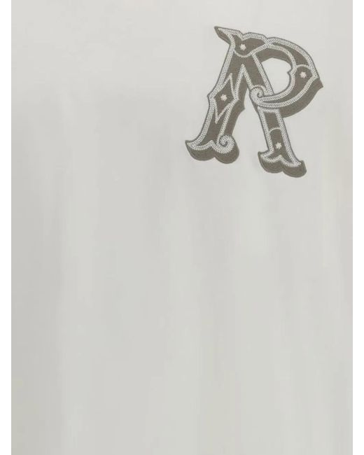 Represent White T-Shirt Western Initial for men