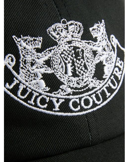 Juicy Couture Black Logo-Embroidered Baseball Cap