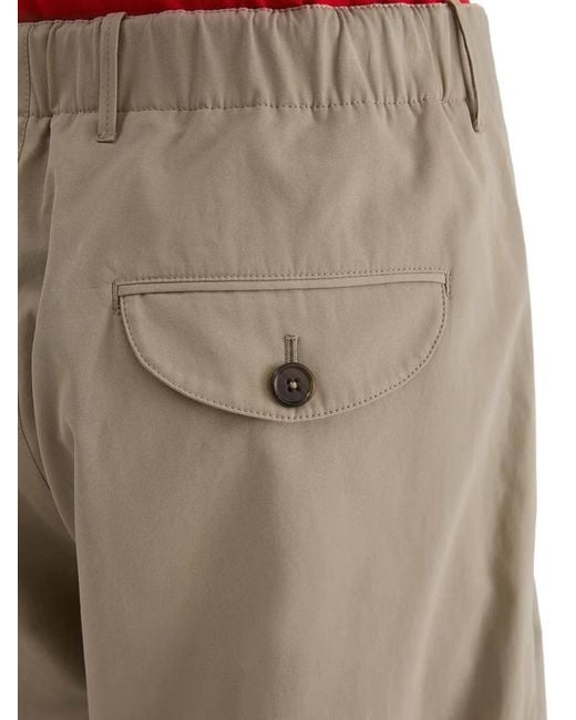 Jil Sander Natural Pantalon Ample À Design Plissé for men