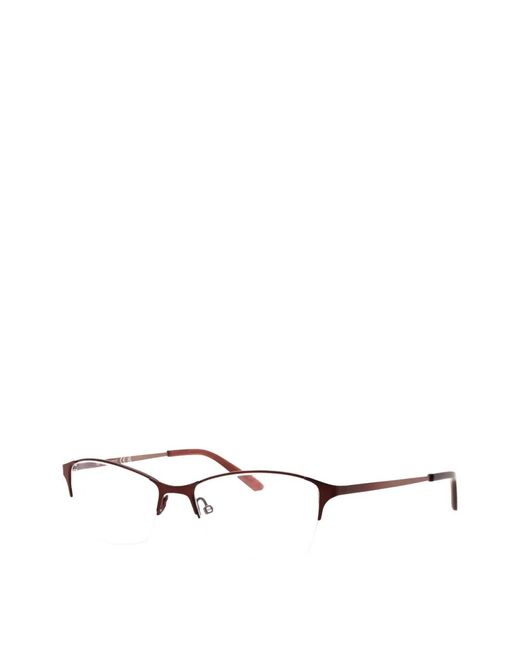 Adensco White Rectangle-Frame Glasses