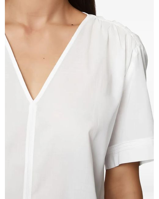 Marc O' Polo White V-Neck Blouse