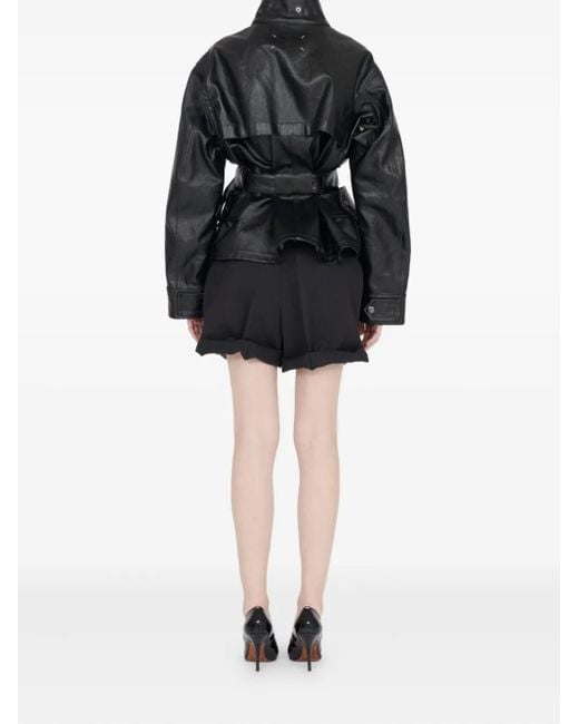 Maison Margiela コットン コーテッドジャケット Black