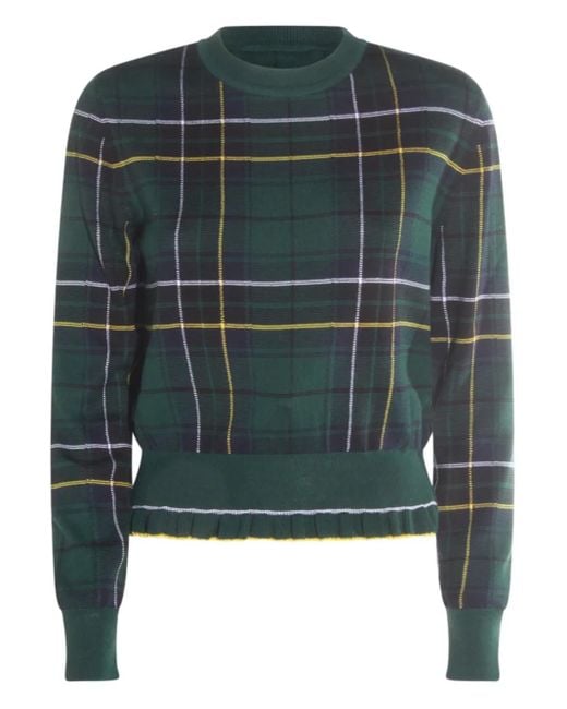 Alexander McQueen チェック セーター Green