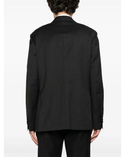 Lardini Black Single-Breasted Blazer for men