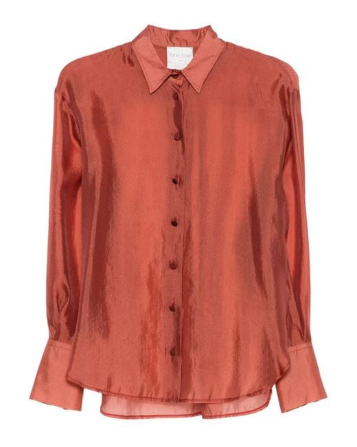 Camisa con botones Forte Forte de color Pink